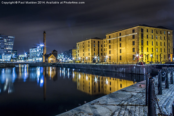 Canning Dock and Albert Dock Picture Board by Paul Madden