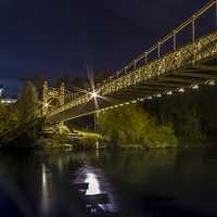 Buy canvas prints of Queens suspension bridge - Chester by Paul Madden