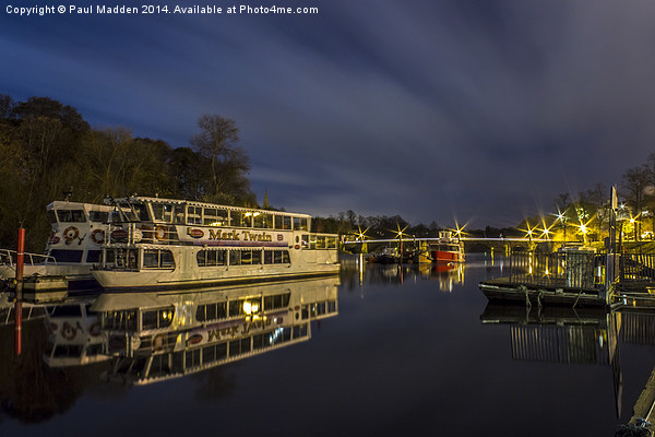 Boats on the River Dee, Chester Picture Board by Paul Madden