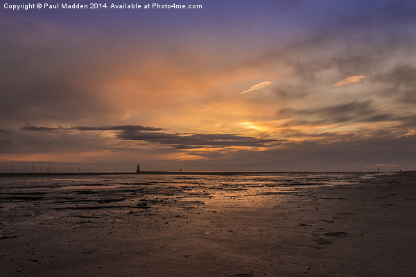 Crosby Beach after sunset Picture Board by Paul Madden