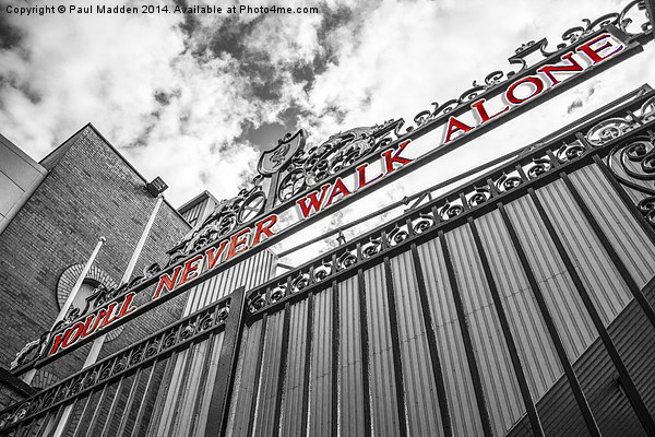 Anfield - The Shankly Gates Picture Board by Paul Madden