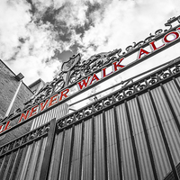 Buy canvas prints of Anfield - The Shankly Gates by Paul Madden