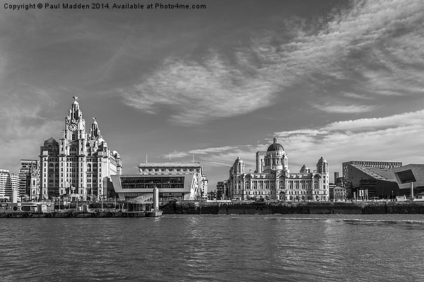 Liverpool waterfront Picture Board by Paul Madden