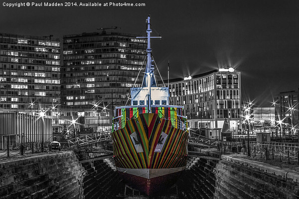 The Dazzle Ship Picture Board by Paul Madden