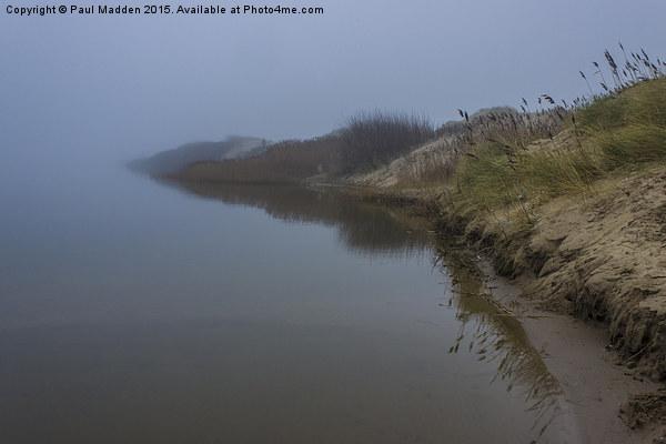 Foggy February Morning at the lakeside Picture Board by Paul Madden