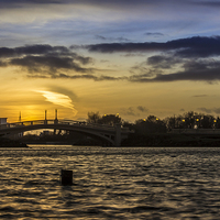 Buy canvas prints of Southport at sunset by Paul Madden