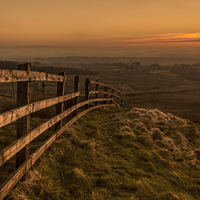 Buy canvas prints of Rivington Pike at sunset by Paul Madden