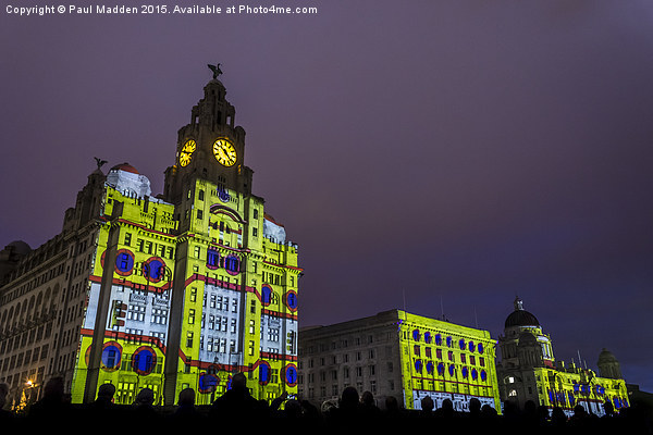 Liver Building Yellow Submarine Projection Picture Board by Paul Madden