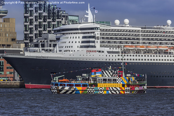 The Queen and the Dazzle Ferry Picture Board by Paul Madden
