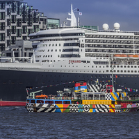 Buy canvas prints of The Queen and the Dazzle Ferry by Paul Madden