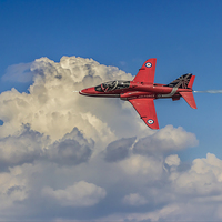 Buy canvas prints of Red Arrow Through The Skies by Paul Madden