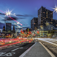 Buy canvas prints of Liverpool Street Lights by Paul Madden