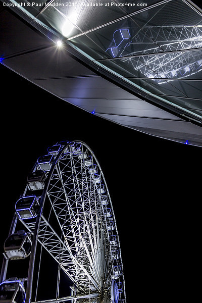 Liverpool Wheel and Arena Picture Board by Paul Madden