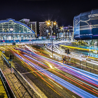 Buy canvas prints of Lime Street Lights Alive by Paul Madden