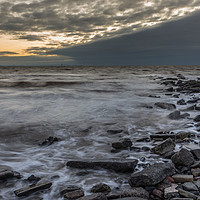 Buy canvas prints of Tide on the rocks by Paul Madden