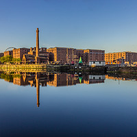 Buy canvas prints of Albert Dock at sunrise by Paul Madden