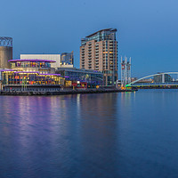 Buy canvas prints of Salford Quays and Lowry Centre by Paul Madden