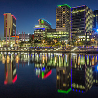 Buy canvas prints of Salford Quays Panorama by Paul Madden