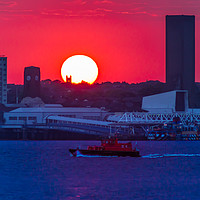 Buy canvas prints of Seacombe Sunset by Paul Madden