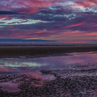 Buy canvas prints of A sunless sunset panorama by Paul Madden