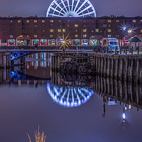 Buy canvas prints of Albert Dock and Liverpool wheel by Paul Madden