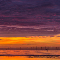 Buy canvas prints of Sunset over the Irish Sea by Paul Madden