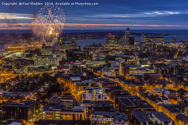 View from the cathedral Picture Board by Paul Madden