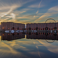 Buy canvas prints of Sunrise at the Albert Dock by Paul Madden