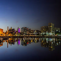 Buy canvas prints of Salthouse Dock - Sunset to midnight by Paul Madden