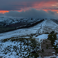 Buy canvas prints of The Great Ridge from Losehill to Mam Tor by Paul Madden