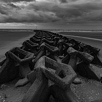Buy canvas prints of Wallasey Sea Defences by Paul Madden