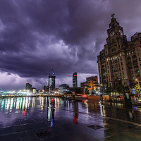 Buy canvas prints of Storm at Liverpool Waterfront by Paul Madden