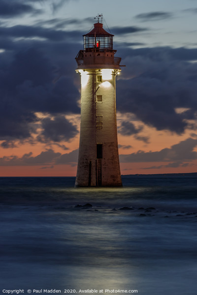 New Brighton Lighthouse Picture Board by Paul Madden