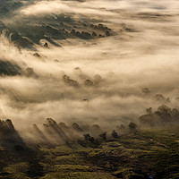 Buy canvas prints of Cloud inversion from Mam Tor by Paul Madden