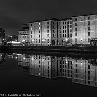 Buy canvas prints of Canning Dock at night by Paul Madden