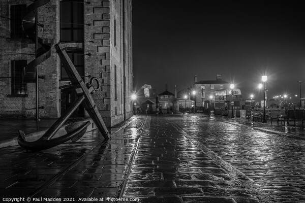 Liverpool in the rain Picture Board by Paul Madden