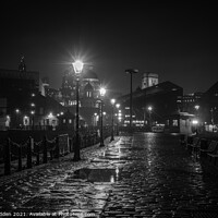 Buy canvas prints of Rain soaked Liverpool Waterfront by Paul Madden