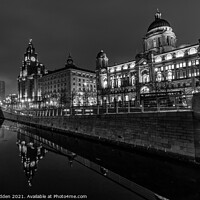 Buy canvas prints of The Three Graces of Liverpool by Paul Madden