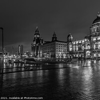Buy canvas prints of Three Graces of Liverpool by Paul Madden