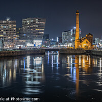 Buy canvas prints of Frozen Canning Dock Panorama by Paul Madden