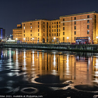 Buy canvas prints of Frozen Canning Dock by Paul Madden