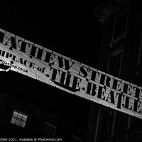 Buy canvas prints of Mathew Street Banner by Paul Madden