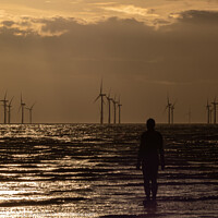 Buy canvas prints of Crosby Beach Iron Man by Paul Madden