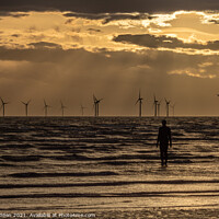 Buy canvas prints of Iron Man on Crosby Beach by Paul Madden