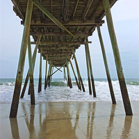 Buy canvas prints of Pier at Wrightsville Beach, NC by Jonathan Siviter