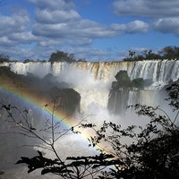 Buy canvas prints of Rainbow at the Iguazu Falls by Daniel Gilroy