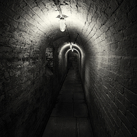 Buy canvas prints of  The Workhouse Cellar Corridor by RSRD Images 
