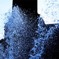 Buy canvas prints of A Splash of Blue by Luke Wakely