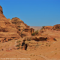 Buy canvas prints of The Monastery at Petra by Malcolm Snook