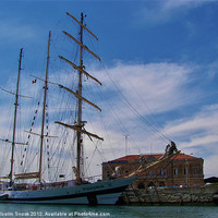 Buy canvas prints of Tall Ship Pogoria by Malcolm Snook